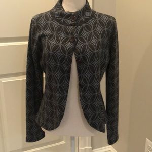 Ladies grey and blue sweater